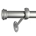 Decopolitan End Cap Curtain Rod, 36 to 72-Inch, Nickel