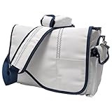Jill-e 411204 Sailcloth Messenger Bag (White)