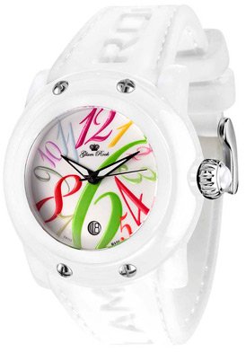 Women's Crazy Sexy Cool White Enamel Dial White Silicone