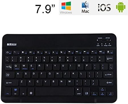 BOW 7.9" Ultra Slim Mini Bluetooth Keyboard for Samsung Galaxy NOTE, Galaxy Tab 2, Galaxy Tab 3, Samsung Galaxy Note 8.0, Galaxy Note 10.1 and other Android Tablets - Black Color