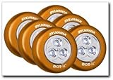 Sylvania Dot-It Self-Adhesive Bright White LED Light, Orange, 6-PACK