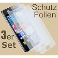YAYAGO 3 x VORDER Seite Display Schutzfolie PR�MIUMQAULIT�T f�r Ihr Samsung Galaxy S II 2 i9100 inkl. dem Original YAYAGO Clean-Pad