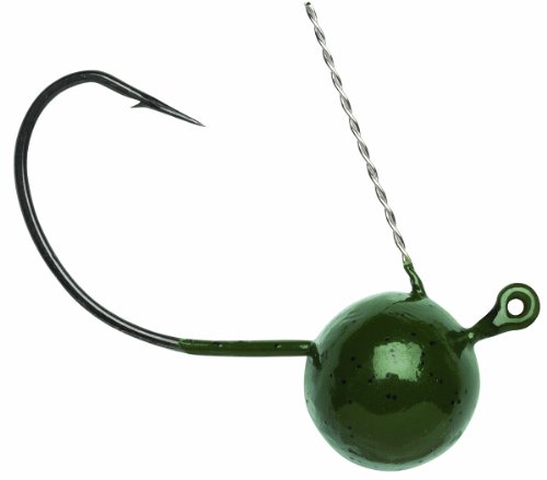 VMC Wacky Weedless Jig 1/4 Green Pumpkin,One Size