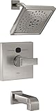 Delta Faucet T14401-SST2O Angular Modern Tub Shower, Stainless [並行輸入品]