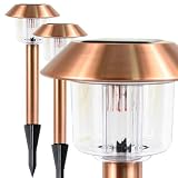 Harvest Brand Copper Post Top Solar Lights (Set of 2)
