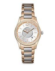 Breil Two-Tone Sparkle-Edged Bracelet Watch - Rose Gold-Silver