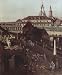 Canaletto (I) (View of Dresden, The Dresden fortifications, Moat with a bridge betwee...