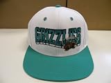 NBA Vancouver Grizzlies White Teal 2 Tone Snapback Cap Retro Memphis