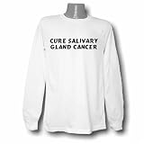 Cure Salivary Gland Cancer Long Sleeve T-shirt Large White