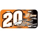#20 TONY STEWART LICENSE PLATE #/SIG