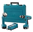 Makita 6237DWDLE 14.4V 3/8-Inch MFORCE Cordless Drill & Flashlight Kit with Exclusive Shift Lock Drive System