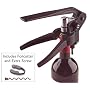 Screwpull Lever Model with Foil Cutter and Replacement Screw, Black