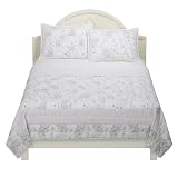 Simply Shabby Chic® Green Garden Stripe Quilt - King