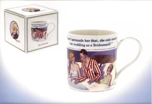 Tableware Donald Mcgill 1940s Humour Postcard Design Mug - I Can't Persuade Her