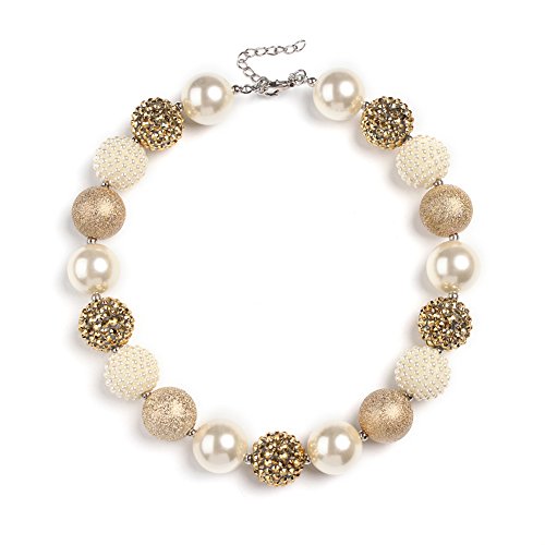 Lelife Girls Necklace Kids Chunky Bubblegum Beaded Necklace 10#