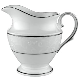 Lenox Opal Innocence Platinum-Banded Bone China Creamer