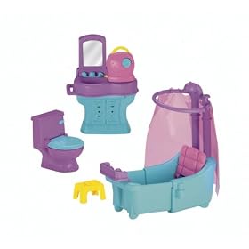 Click here to buy Fisher-Price Dora The Explorer Design and Surprise Furniture Bathroom by Fisher-Price.