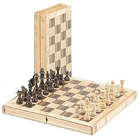 CHH Imports 11Inch Oak Book Style Chess Set