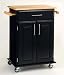 Dolly Madison Cuisine Cart - Black/ Natural