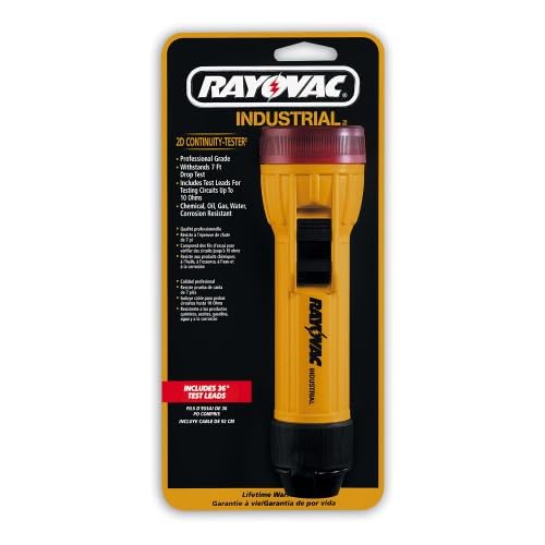 Rayovac 2D Industrial Flashlight with Continuity Tester and