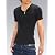 Tシャツ メンズ 半袖 無地 Vネック シンプル カットソー テレコ ストレッチ 【Q598】