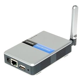 Linksys Wireless-G PrintServer WPS54G - Serveur d'impression WiFi, Ethernet, Fast Ethernet