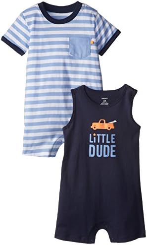 Carters Baby Boys 2-Pack Jersey Rompers