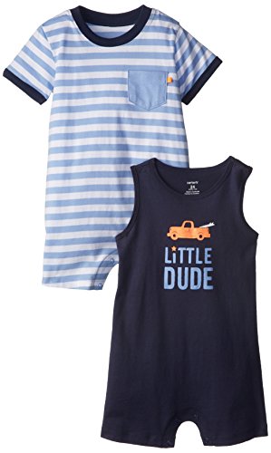 Carters Baby Boys 2-Pack Jersey Rompers