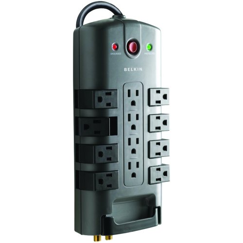 New-BELKIN BP112230-08 PIVOT-PLUG SURGE PROTECTORS (12-OUTLET) - BKNBP11223008