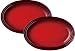 Le Creuset �I�[�o���E�v���[�g 20cm 2���� ���b�h 910133-20-06