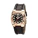 Fila - FA0600-82 - Montre Femme Junior Acier Jaune- Quartz Analogique - Cadran Noir - Dateur - Bracelet Cuir Noir