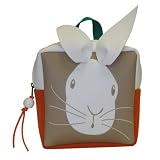 Little Packrats Bunny Backpack. Preschool Kid's Backpacks. PVC free. 9"x9"x3".