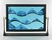 Blue Sand Dune Sand and Oil Art Desk Top Gift Executive