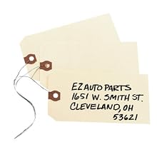 Avery Shipping Tags, Paper/Double Wire, 5.25 x 2.625 Inches, Manila, Pack of 1000 (12606)