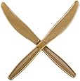 Blue Sky 224 50 Count Extra Heavy Weight Plastic Knives, Gold