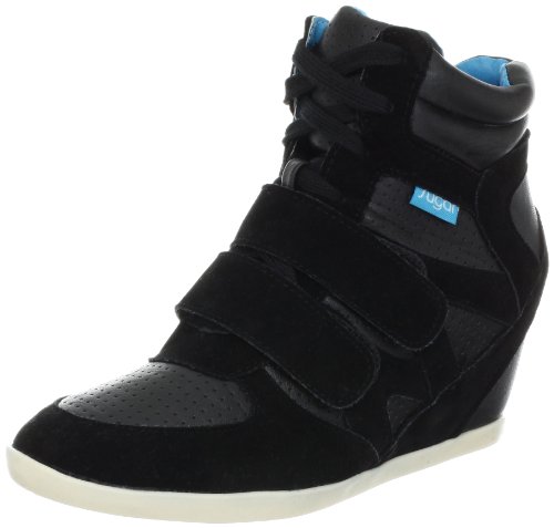 Sugar Women's Hyper Fashion Sneaker,Black,9.5 M US