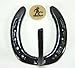 Black Gloss Western Single Horseshoe Hook for the Wall w/token