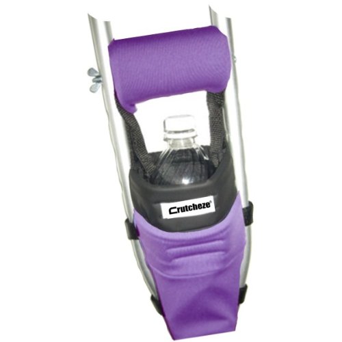 Crutcheze Deep Purple Crutch Bag, Pouch, Pocket, Tote