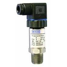 WIKA S-10 Stainless Steel General Purpose Pressure Transmitter, 4 - 20mA 2-Wire Signal Output, 0.25% Accuracy, 1/2" Male NPT Connection