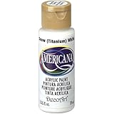 DecoArt Americana Acrylic Paint, 2-Ounce, Titanium White