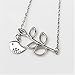 CHOP MALL Jewelry Chains Fashion Cute Bird Leaf Shape Pendant Necklace (1 Pc)