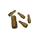 41YKozVCLsL. SL160  5 PC BRASS QUICK COUPLER SET