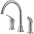 Pfister Cagney 1-Handle Kitchen Faucet with Side Spray, Stainless Steel