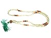Yoga Mala Tulsi Carnelian Green Jade Meditation Mala 108+1 Beads