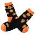 Jack-o-Lantern Halloween Socks - Girls