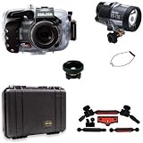 Sea & Sea DX-1200HD Pro Package with Compact Digital 12 MP Camera, Underwater Housing and YS-110a Strobe