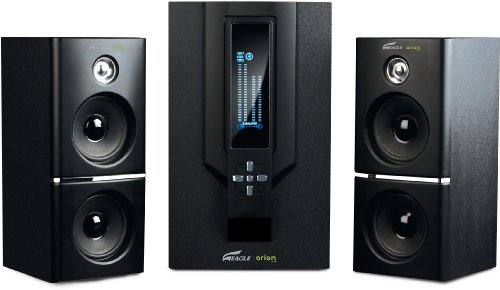 Eagle Tech ET-AR504LR-BK 2.1 Soundstage Speakers with Subwoofer & Remote