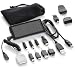 JuiceBar JB01S Pocket Solar Charger w/USB, Carrying Bag & 12 Adapters Included