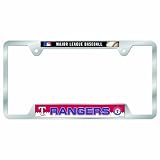 MLB Texas Rangers Metal License Plate Frame