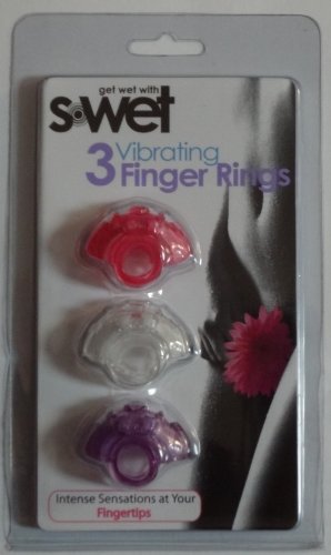 S*Wet (3) Vibrating Finger Rings for Intense Pleasure at Your Fingertips.